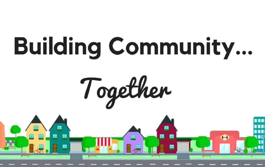 community building clipart